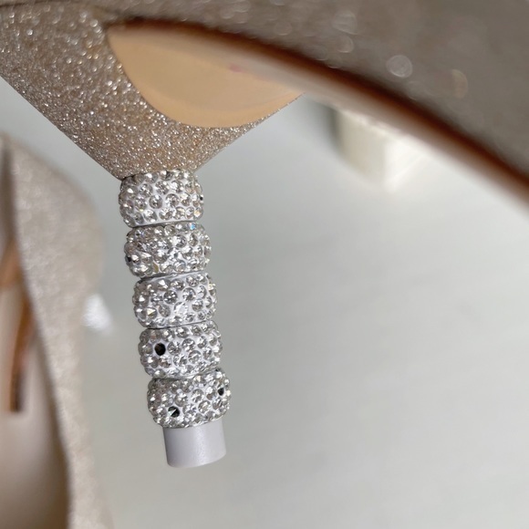 Sophia Webster Classic Blogger Wedding Favorite Coco Glitter Crystal Stone Heels - Picture 13 of 16
